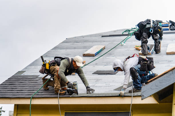 Professional Gutter Installation technician working in Staffordsville, VA